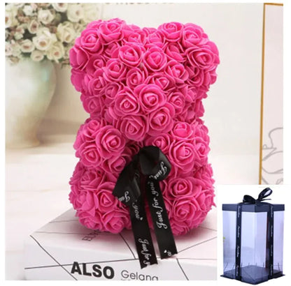 Oso Rosa Teddy - Oso de Rosas de Espuma PE para el Día de San Valentín