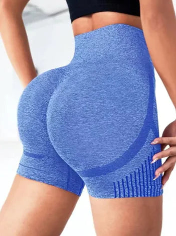 Seamless High-Waist Yoga Shorts