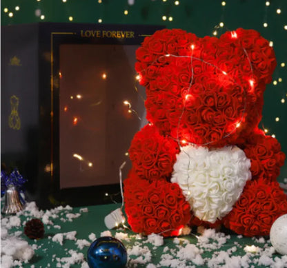 Oso Rosa Teddy - Oso de Rosas de Espuma PE para el Día de San Valentín