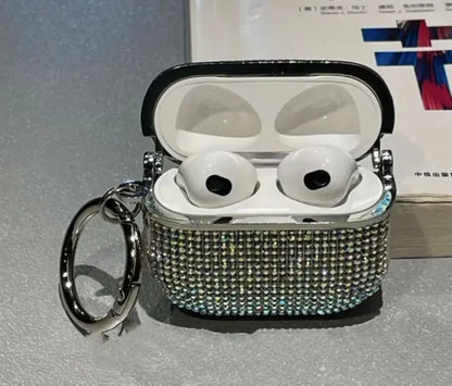 TPU Rhinestone Earphone Protective Case