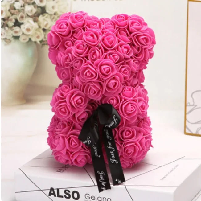 Oso Rosa Teddy - Oso de Rosas de Espuma PE para el Día de San Valentín