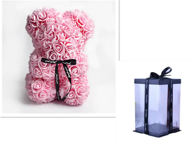 Oso Rosa Teddy - Oso de Rosas de Espuma PE para el Día de San Valentín